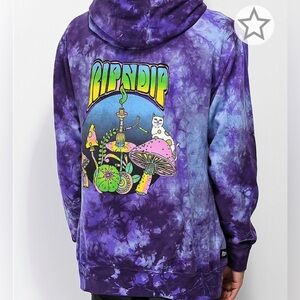 RIPNDIP Purple Tie-Dye Hoodie